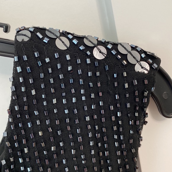 Adrianna Papell black sequin dress size 2 - Picture 3 of 4